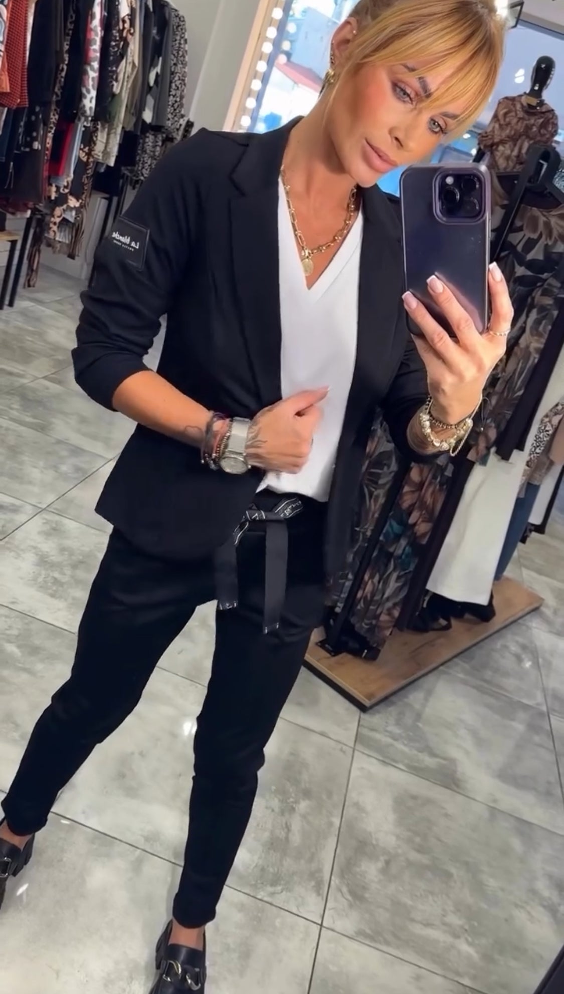 2-PIECE SET OF CASUAL SUIT JACKET AND PANTS FOR WOMEN