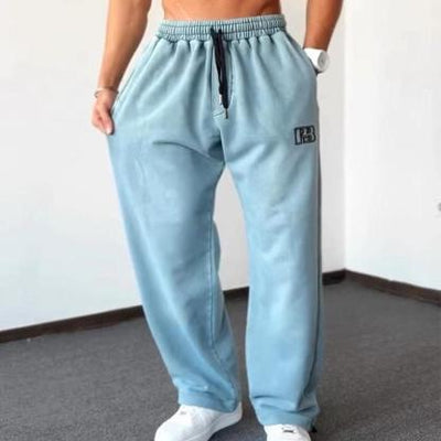 Men’s Gradient Wide-Leg Drawstring Pants