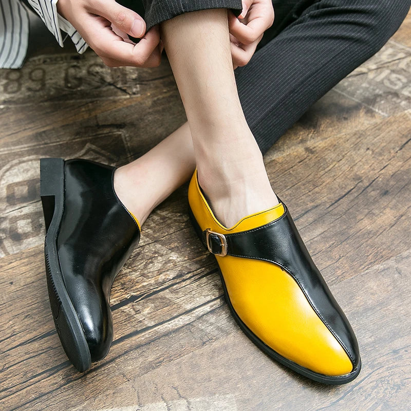 Genuine Leather Monk Shoes