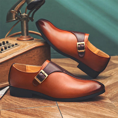 Genuine Leather Monk Shoes