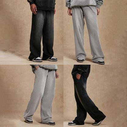 Men’s Gradient Wide-Leg Drawstring Pants