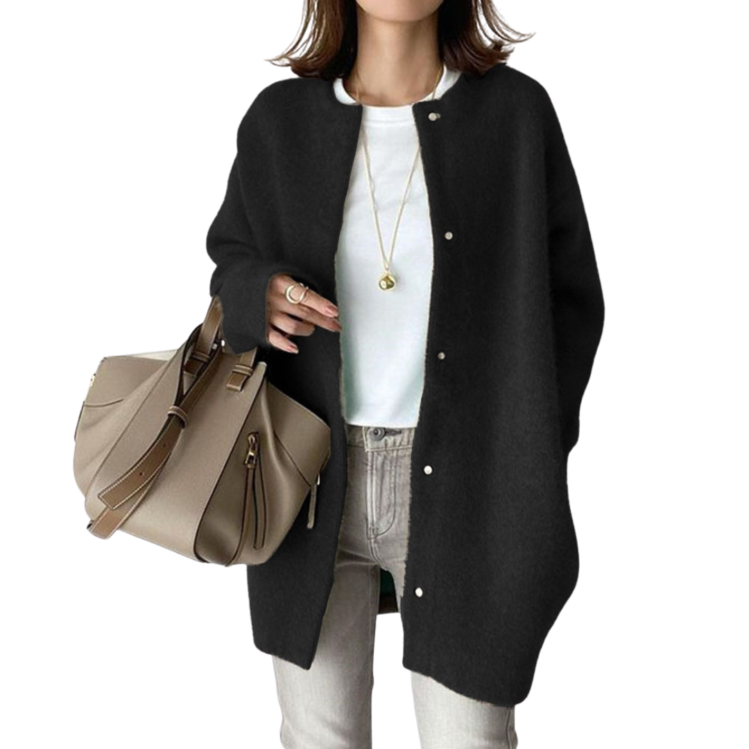 Women Coat Round Neck