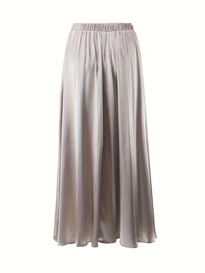 Versatile Satin Evening Skirt