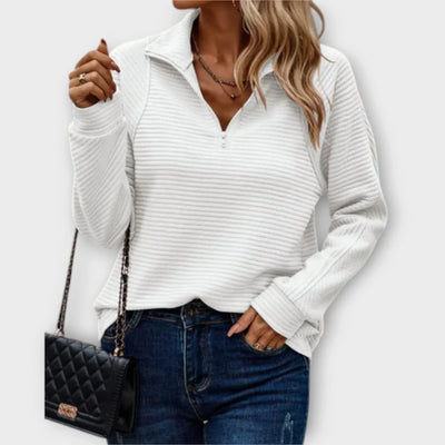 Luna™ | Half-Zip Ribbed Pullover