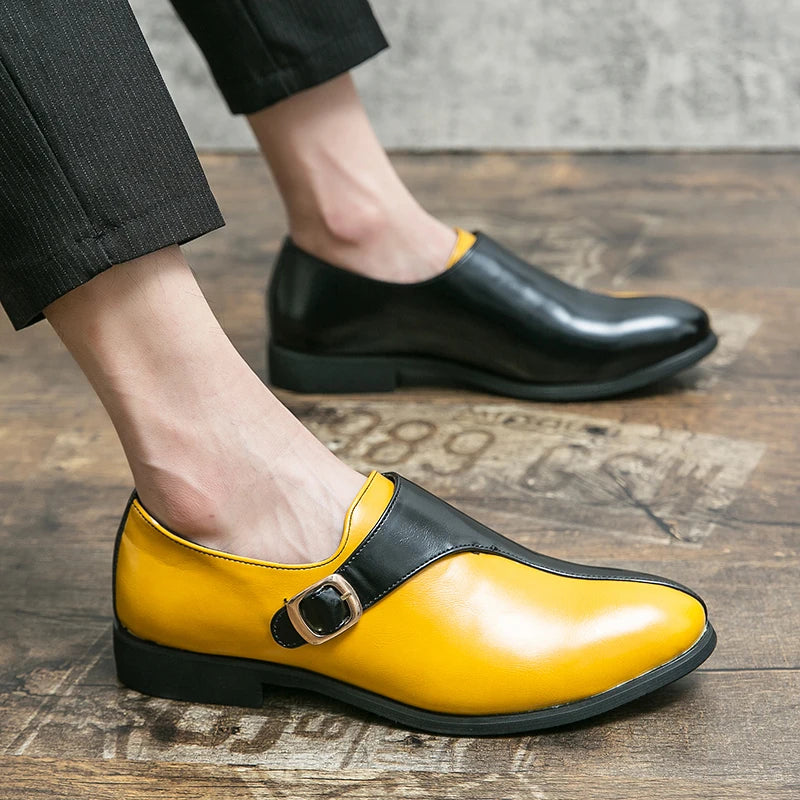 Genuine Leather Monk Shoes