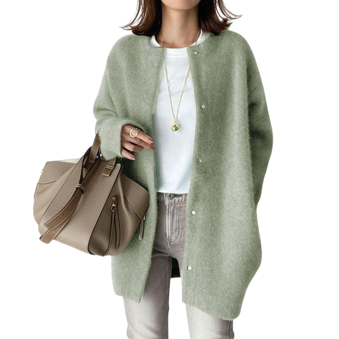 Women Coat Round Neck