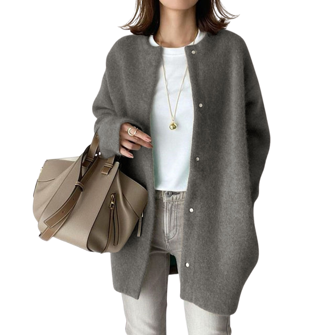 Women Coat Round Neck