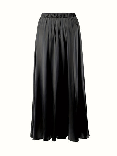 Versatile Satin Evening Skirt