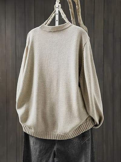 Elena™ | Vintage Button Knit Cardigan