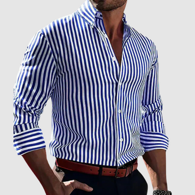 Men-S Elegant Striped Shirt