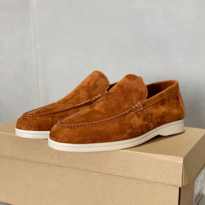 Elegant Suede Slip-On Loafers