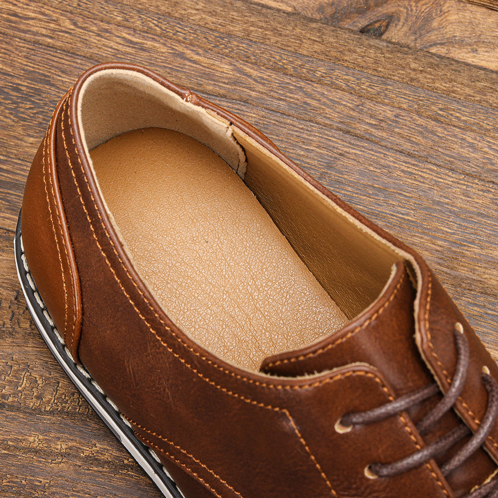 Alden Premium Leather Lace-Up Shoes