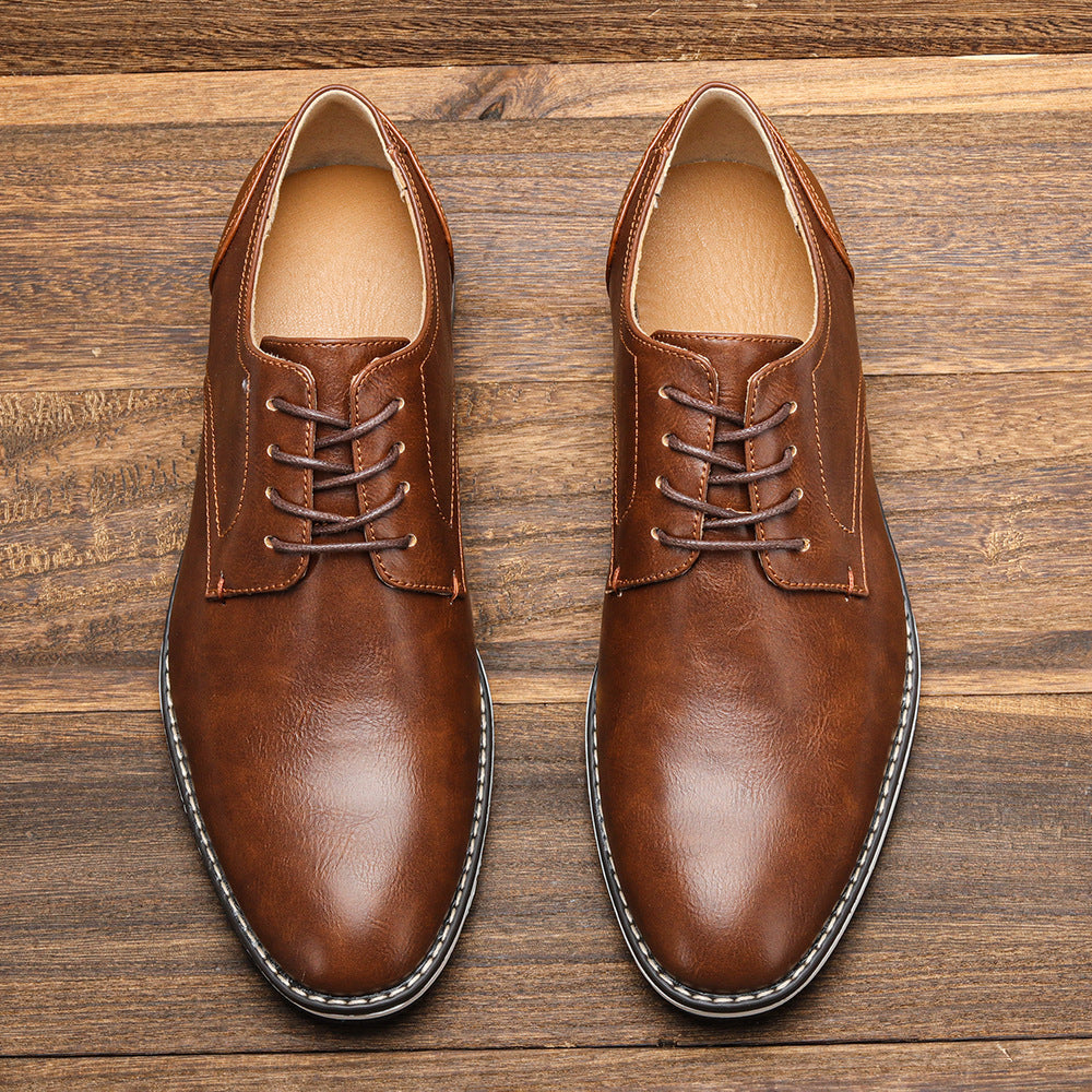 Alden Premium Leather Lace-Up Shoes