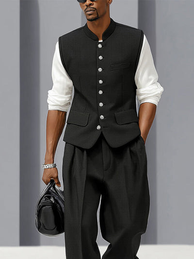 Urban Casual Suit Vest and Pants Set