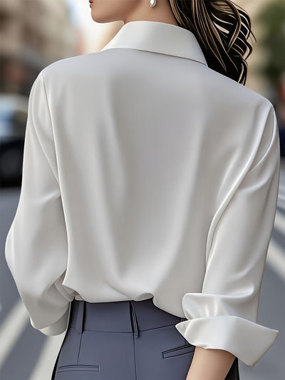 Elegant High-Waist Satin Skirt