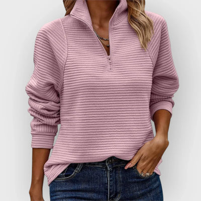 Luna™ | Half-Zip Ribbed Pullover
