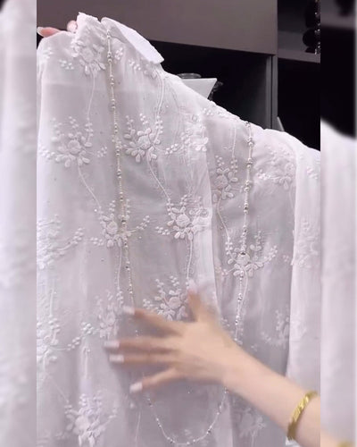 Shirt Uni Embroidered Drop-Shoulder