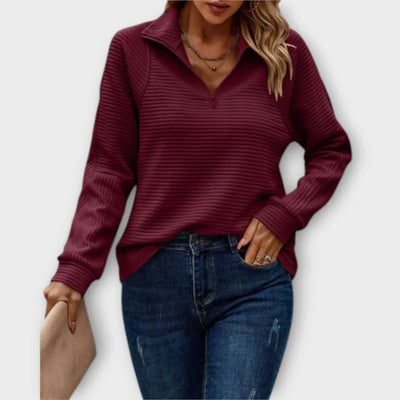 Luna™ | Half-Zip Ribbed Pullover
