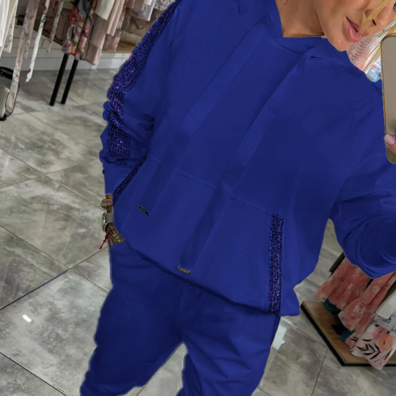 🔥49% off - Women's Drawstring Hooded Two-Piece Set