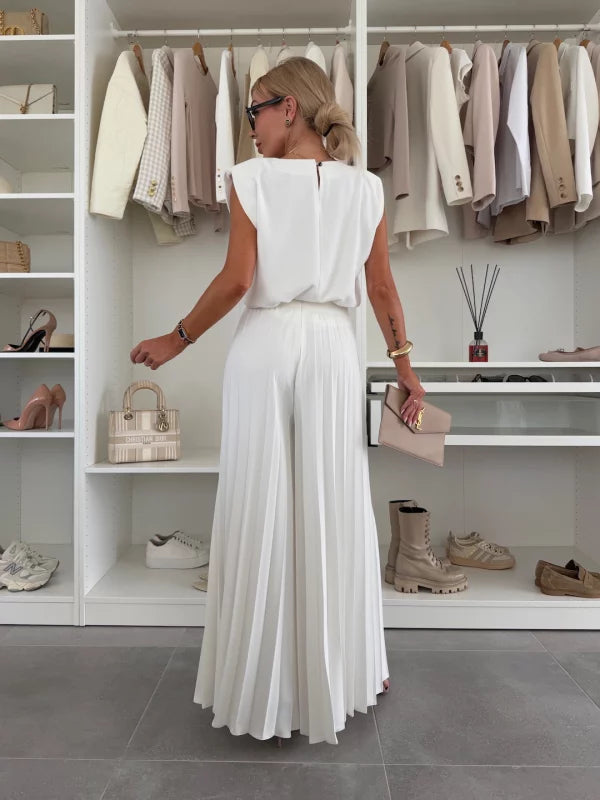 Celeste Pleated Two-Piece Set