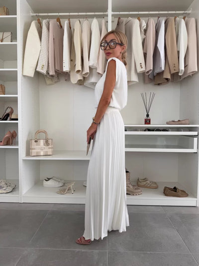 Celeste Pleated Two-Piece Set