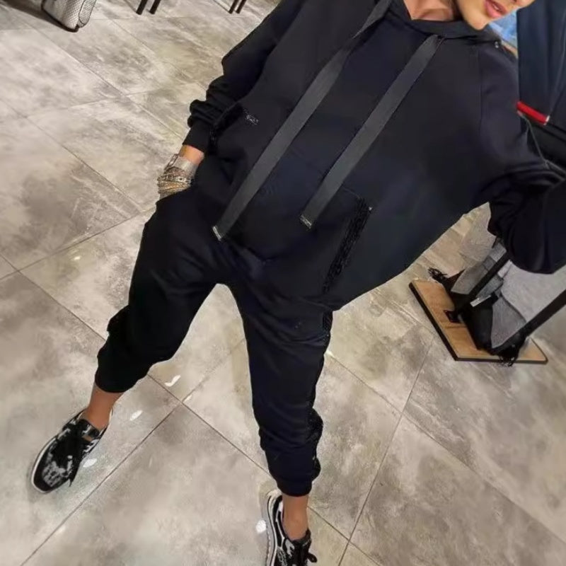 🔥49% off - Women's Drawstring Hooded Two-Piece Set