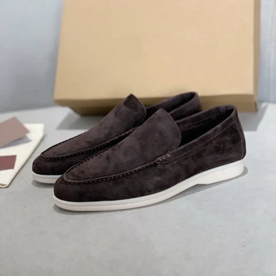 Elegant Suede Slip-On Loafers